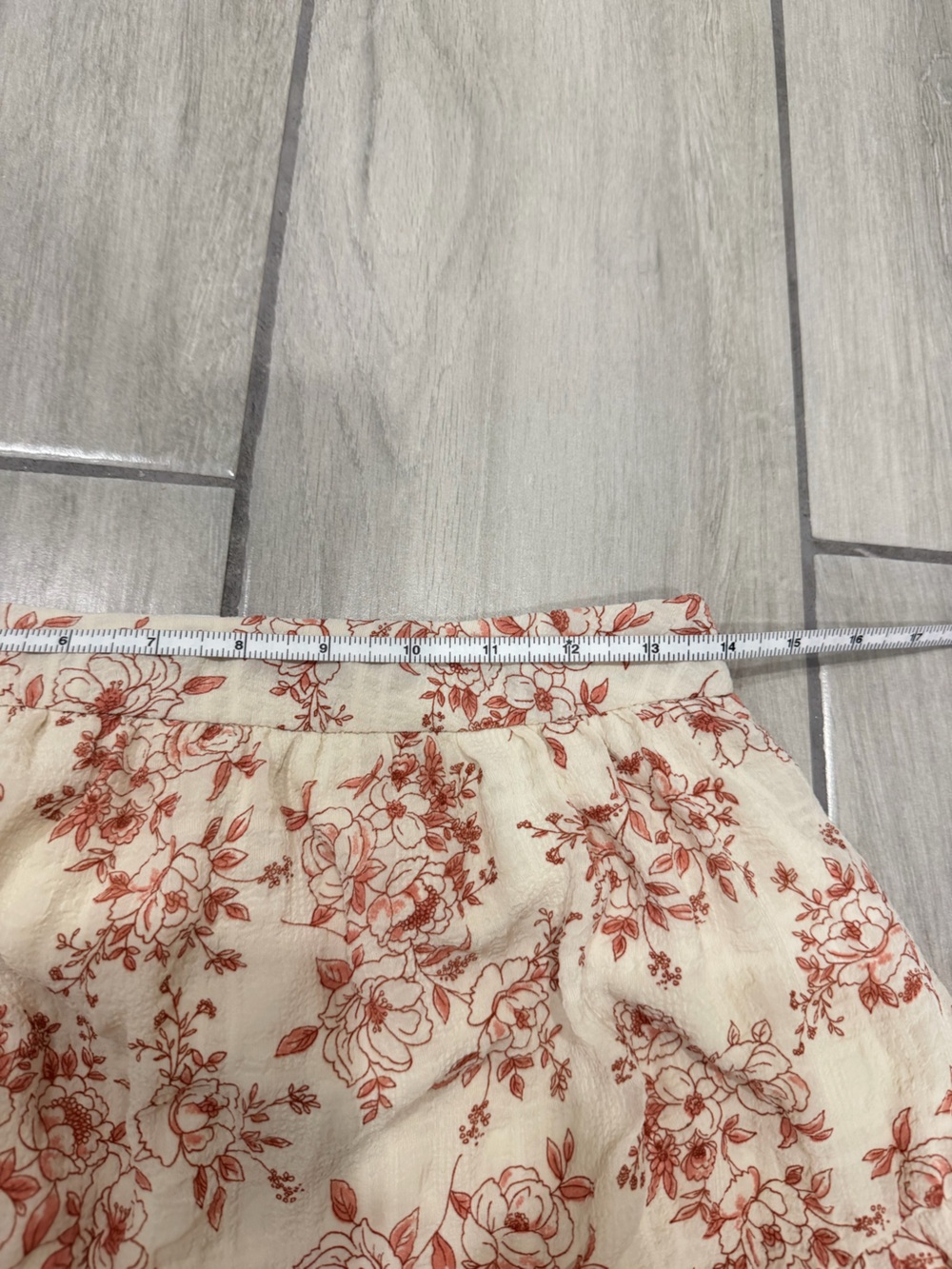Altar'd State Cream Maxi Skirt with Rust Floral Print - Picture 5 of 5